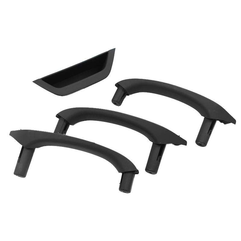 4pcs/set Car Inner Door Handle Pull Trim Bowl For-bmw Black