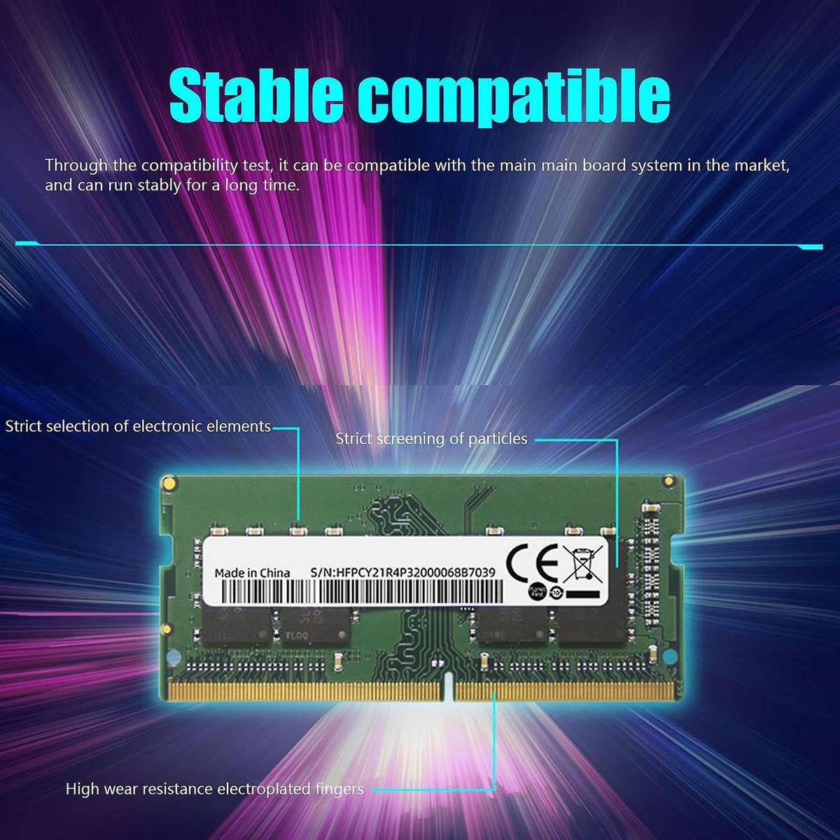 8gb Ddr4 Laptop Ram Memory Sodimm 2400mhz 260pin 1.2v for Intel Amd