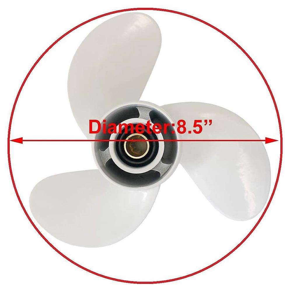 Outboard Propeller for Yamaha 6hp 8 1/2 X7 1/2 Boat Motor