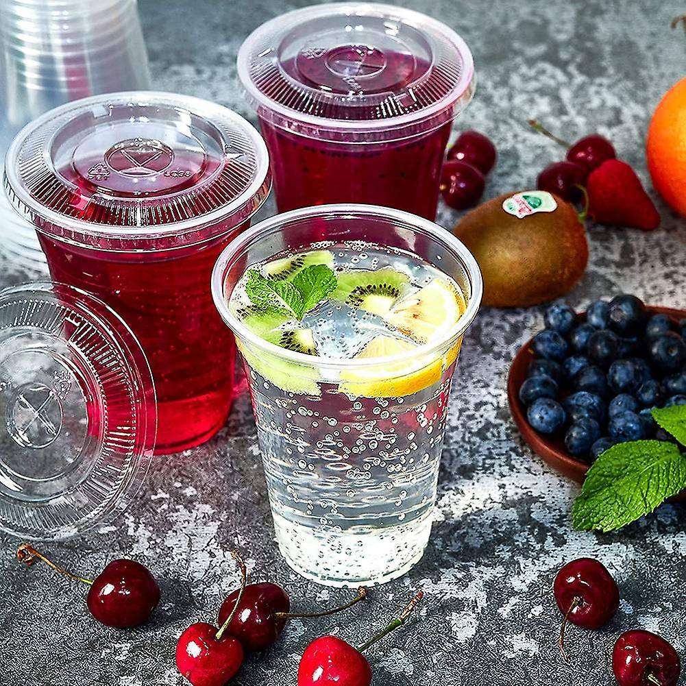 With Flat Slotted Lids,disposable Cups, for Ice Cream,coffee, Party