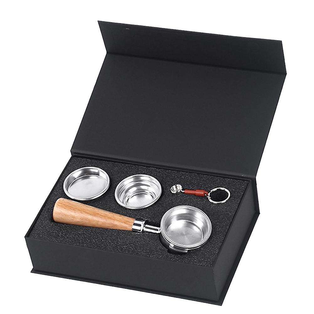 58mm Stainless Steel Binaural Coffee Machine Handle Bottomless E