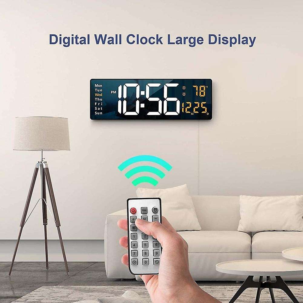 Digital Wall Clock Large Display, Large Wall Clocks,orange