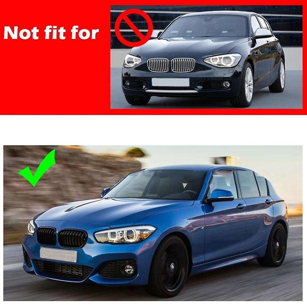 Car Hood Kidney Double Line Grill For-bmw 1 Series F20 F21 Lci 14-16