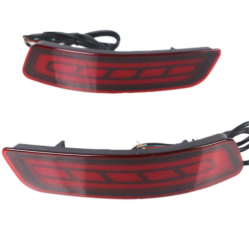 2pcs Led Rear Fog Lamp Drive Light + Brake Light Indicator Reflector