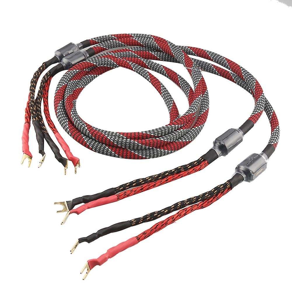 One Pair Oxygen-free Copper(ofc)audio Hifi Speaker Cable(16cores Y-y)