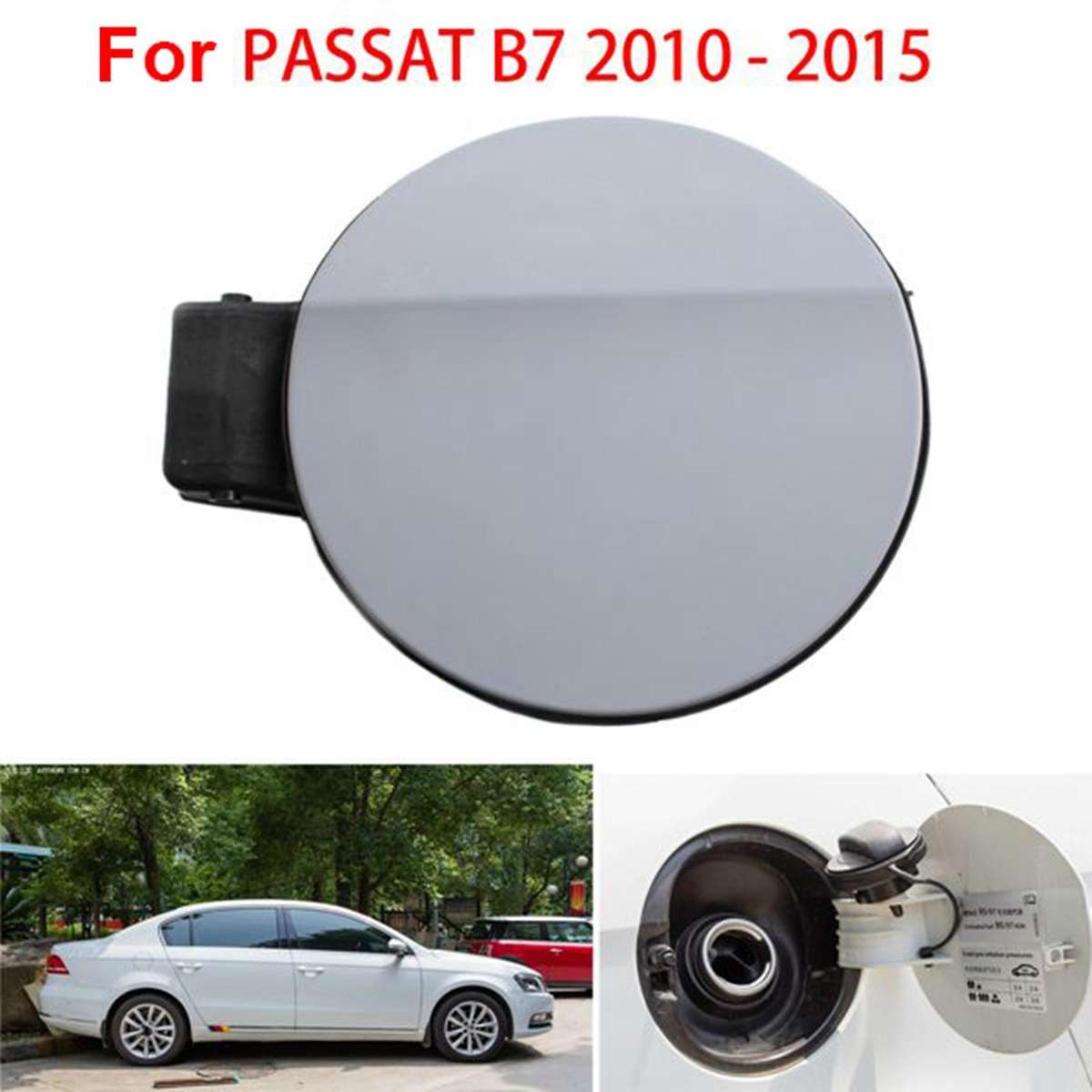 Car Fuel Tank Cap Fuel Outer Cap Fuel Fill Flip Cover Unpainted