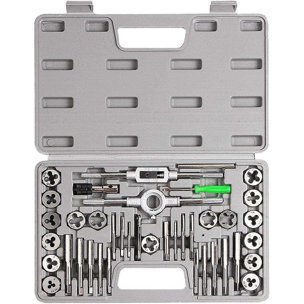 Sae Thread Tap and Die Tool Set for Thick and Fine Threads Of Thread