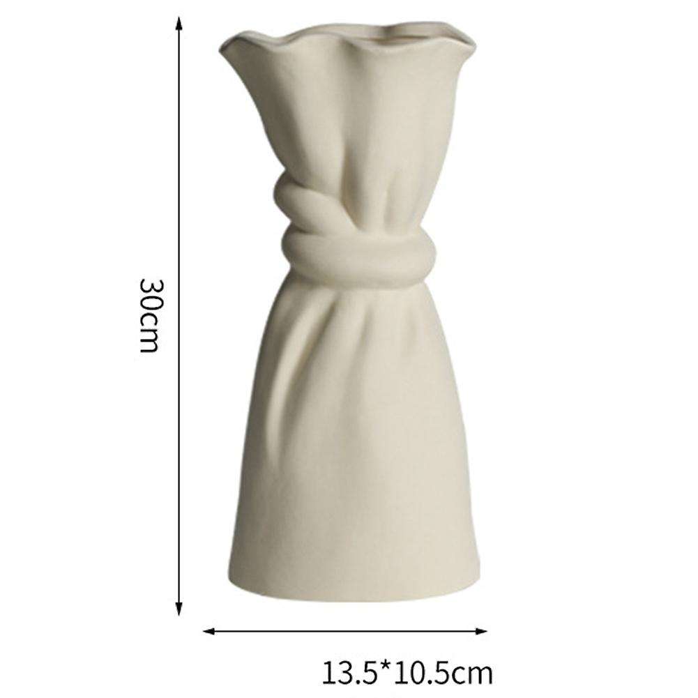 Cloth Bag Ceramic Vase Dried Flower Art Decoration Home Decoration D