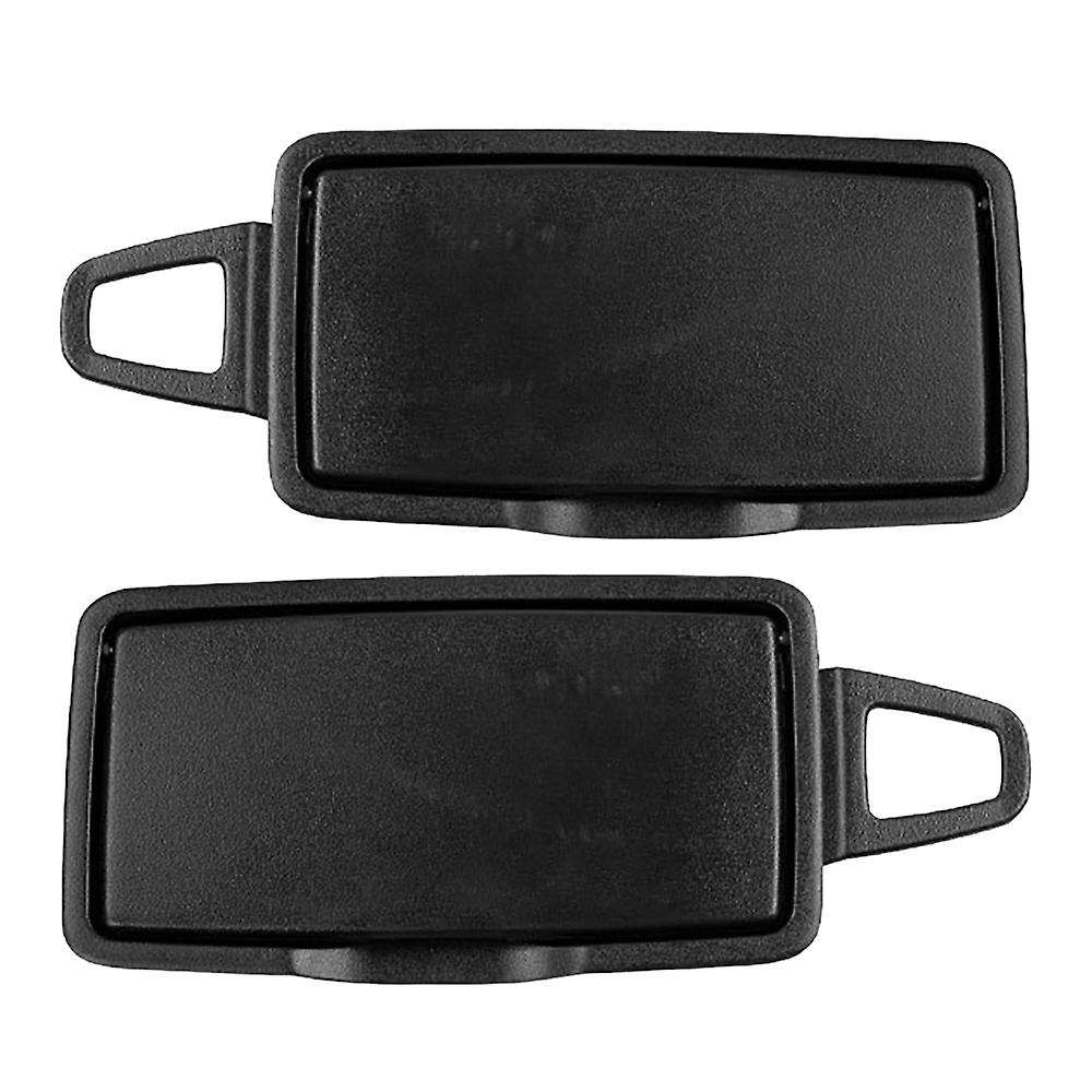 Car Front L+r Sun Shade Visor Makeup Cosmetic Mirror Cover Black