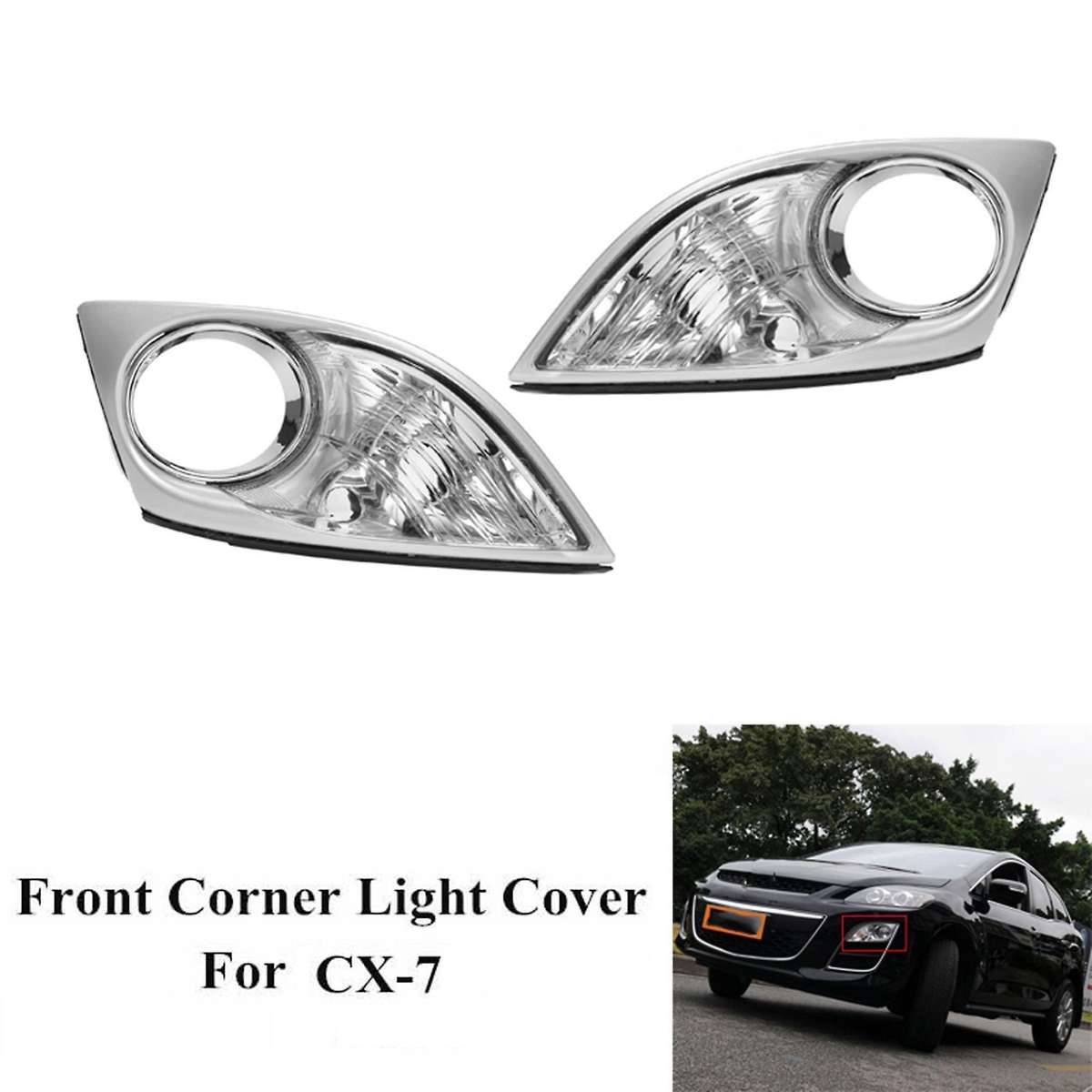 Auto Right Side Front Bumper Light Cover for Mazda Cx7 2009-2011