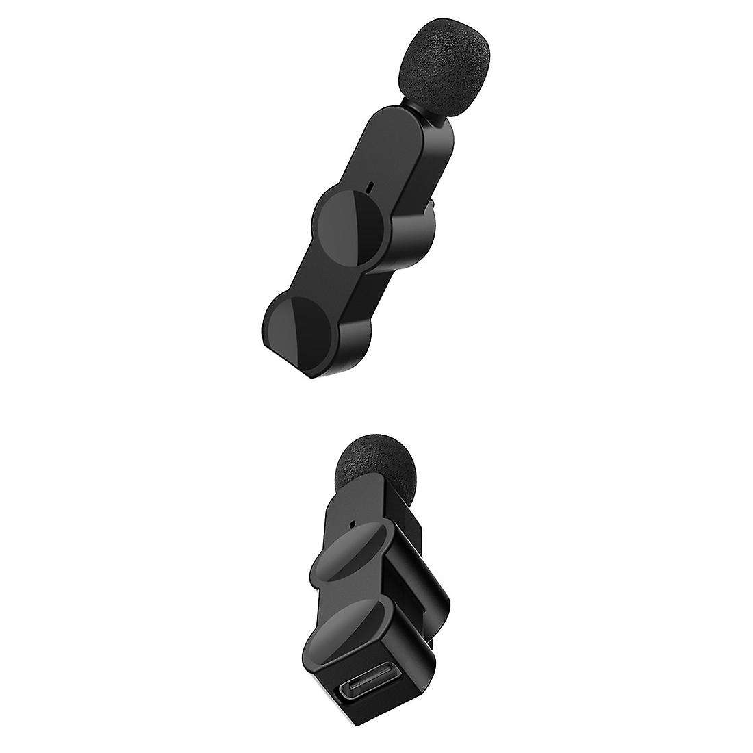 Portable Type-c Wireless Lavalier Microphone Noise Reduction Mic