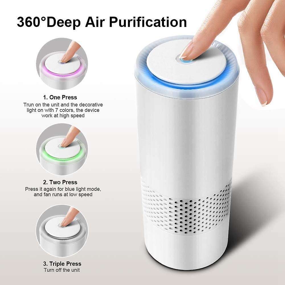 Home Air Purifier 7 Colors Of Real Hepa Filter Removing Pollen Dust