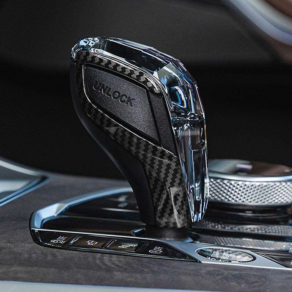 Car Gear Head Knob Shift Cover Trim For-bmw G20 G28 G22 Carbon Fiber