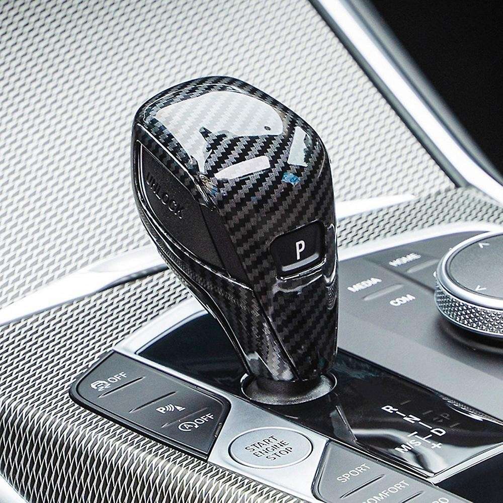 Car Gear Head Knob Shift Cover Trim For-bmw G20 G28 G22 Carbon Fiber