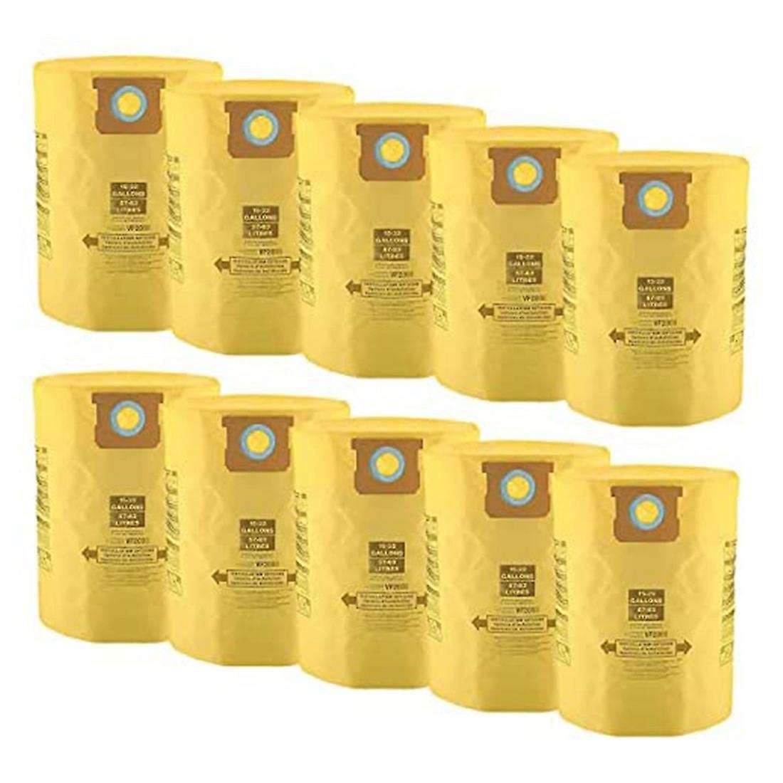 10 Pack Replacement 90673 Type G and J Vacuum Bags for Shop Vac Bags