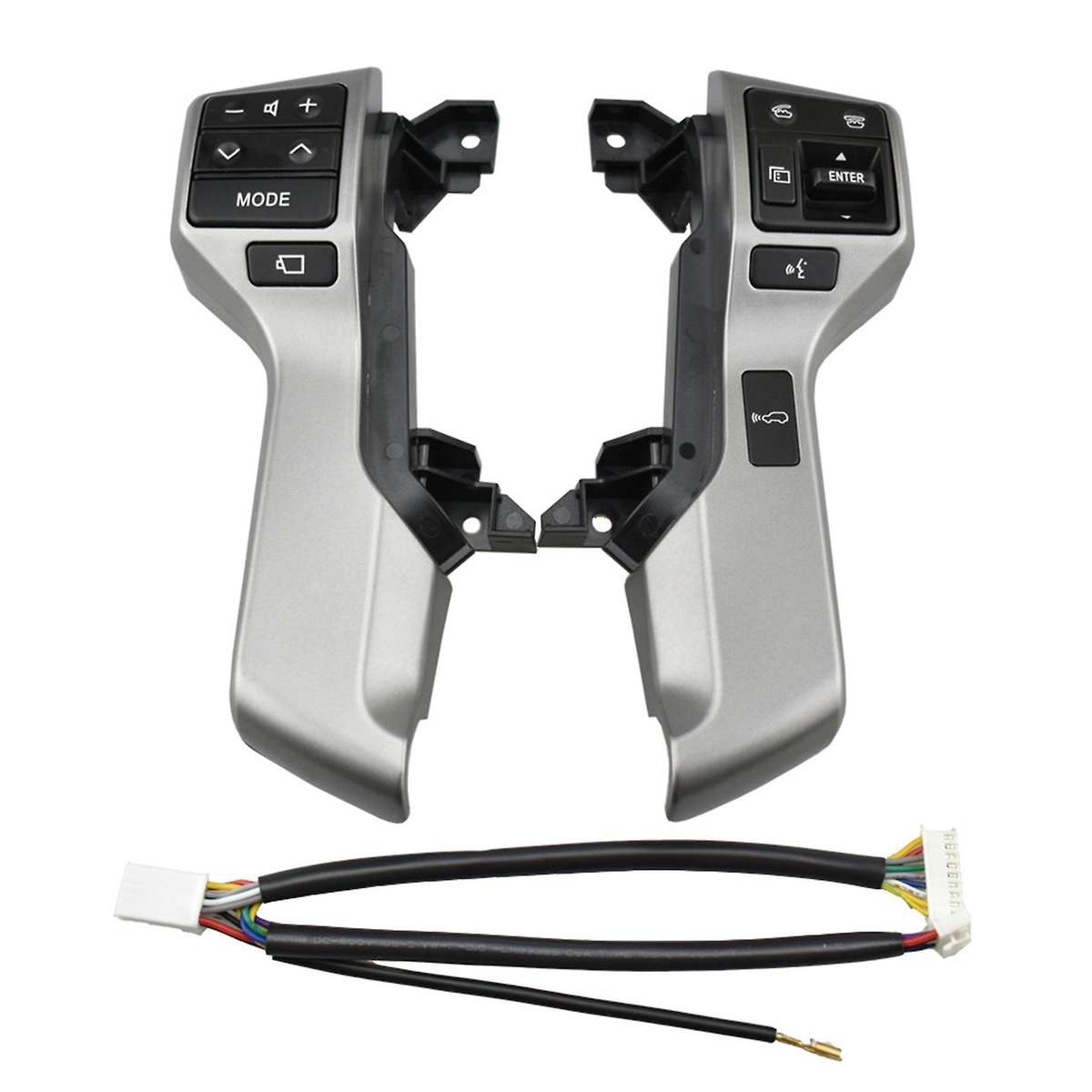 Steering Wheel Control Switch for Toyota Land Cruiser Silver Gray