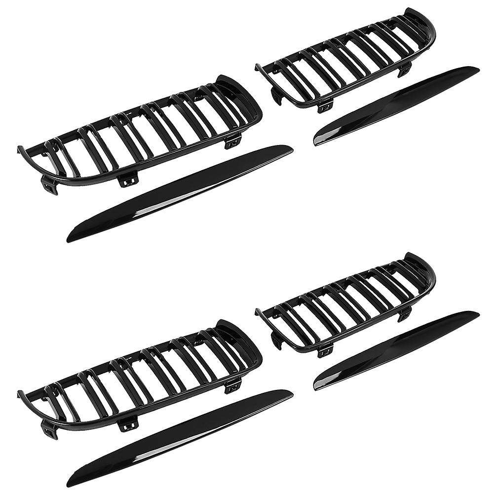 Double Slat Sport Kidney Grille Grill Black for Bmw E90 E91 2005-2008