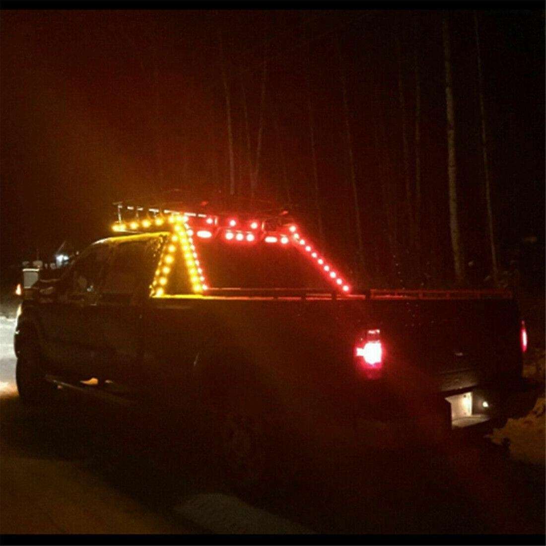 50pcs 3/4 Inch 3 Led Side Marker Lights for Trucks Boat Pckup Red