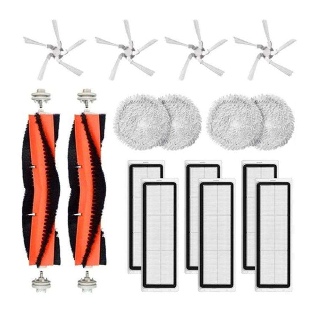 16pcs Hepa Filter Mop Cloth Main Side Brush for Xiaomi Dreame Bot W10