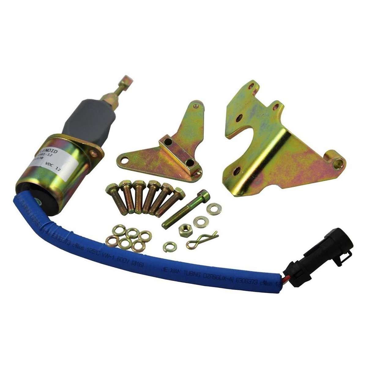 Fuel Shut Off Solenoid with Bracket Kits for Dodge Cummins 94-98 5.9l