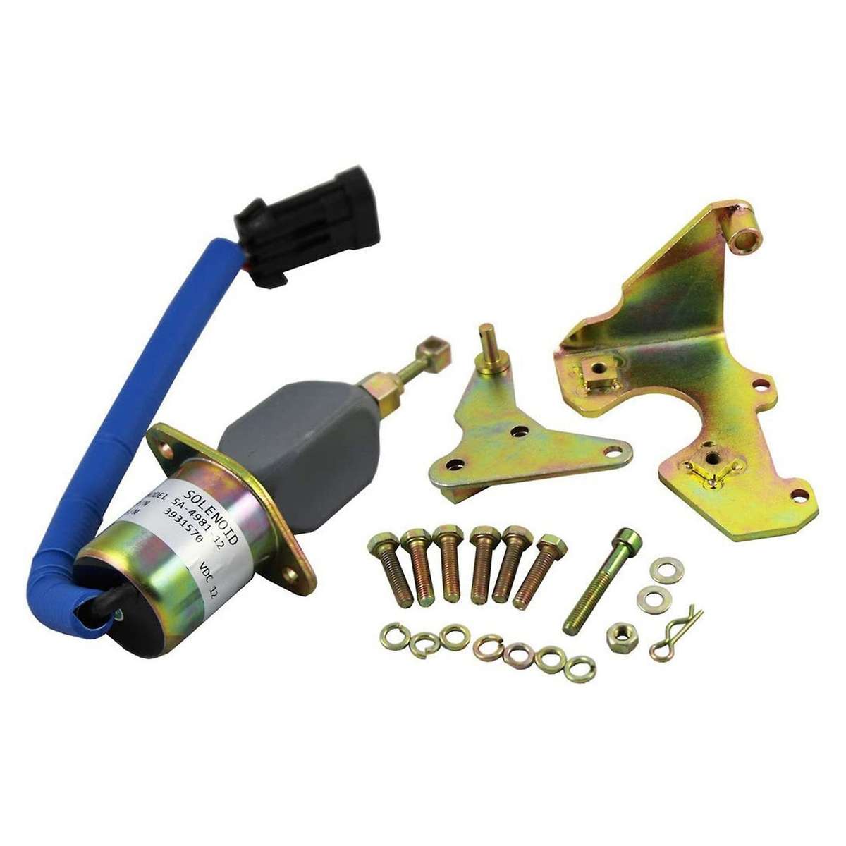 Fuel Shut Off Solenoid with Bracket Kits for Dodge Cummins 94-98 5.9l