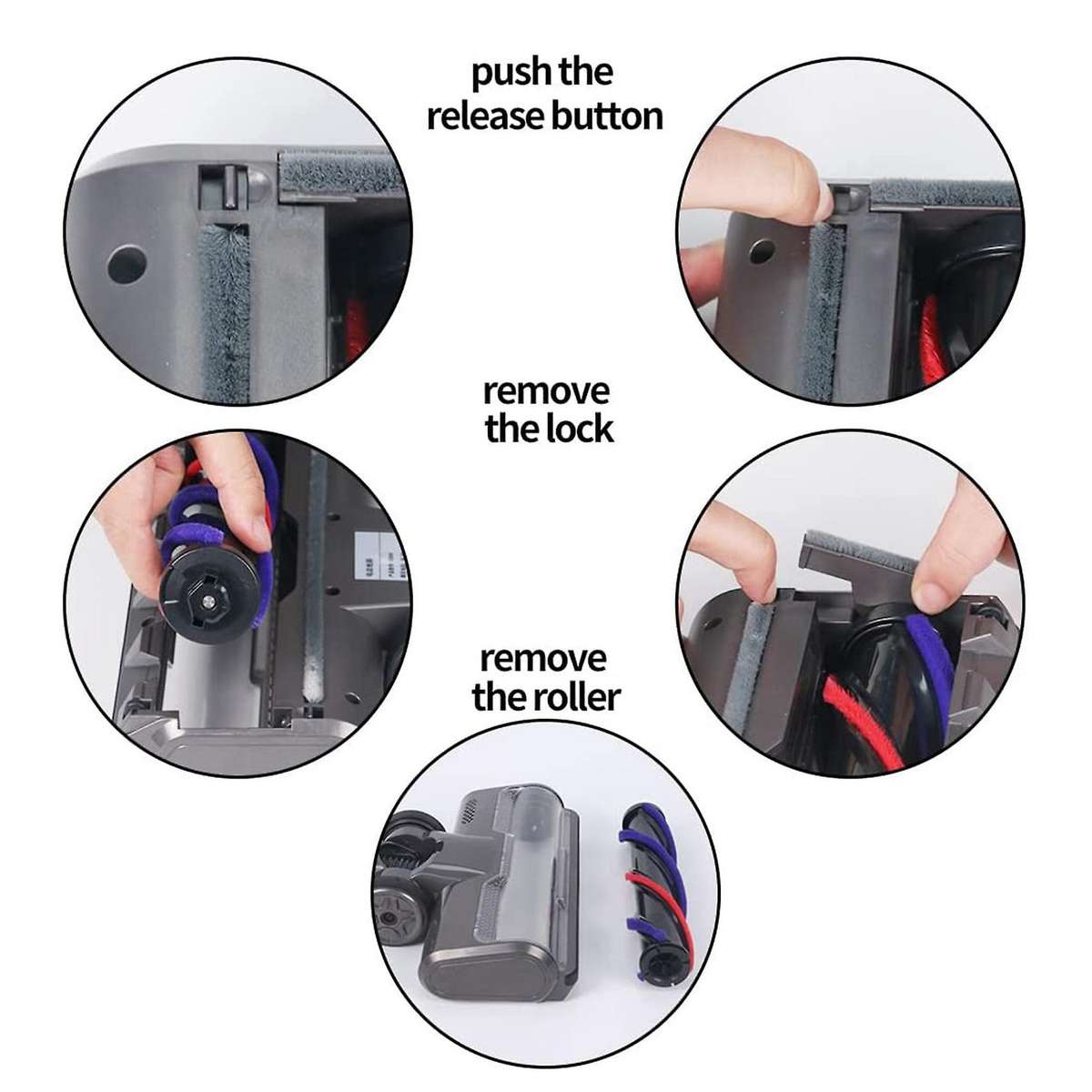 Floor Attachment for Dyson V7v8v10 V11 Vacuum Cleaners with Led Light