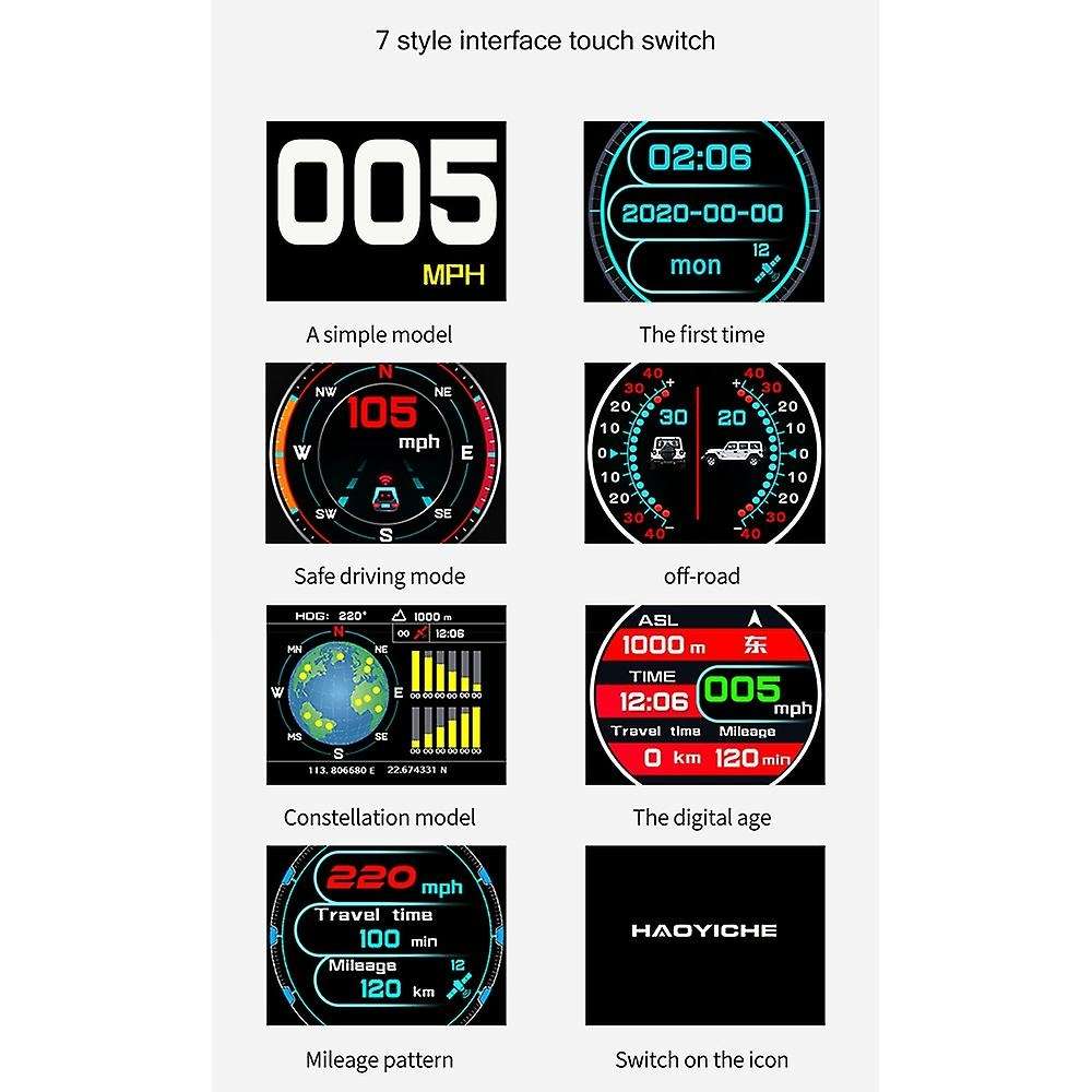 X96 Gps Off-road Vehicle Accessories Multifunction Meter