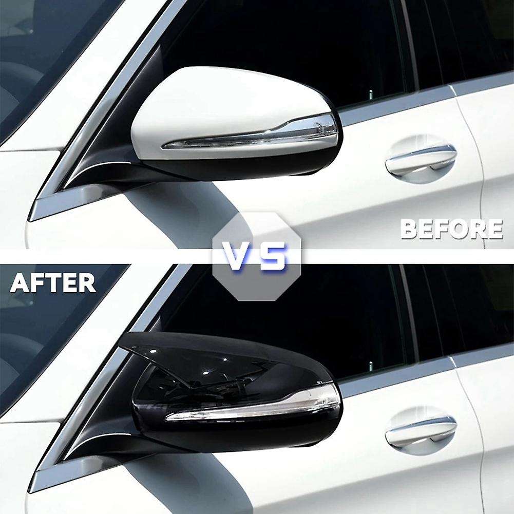 Glossy Black Side Rearview Mirror Cap for Benz E S Cls Gla W205 W213