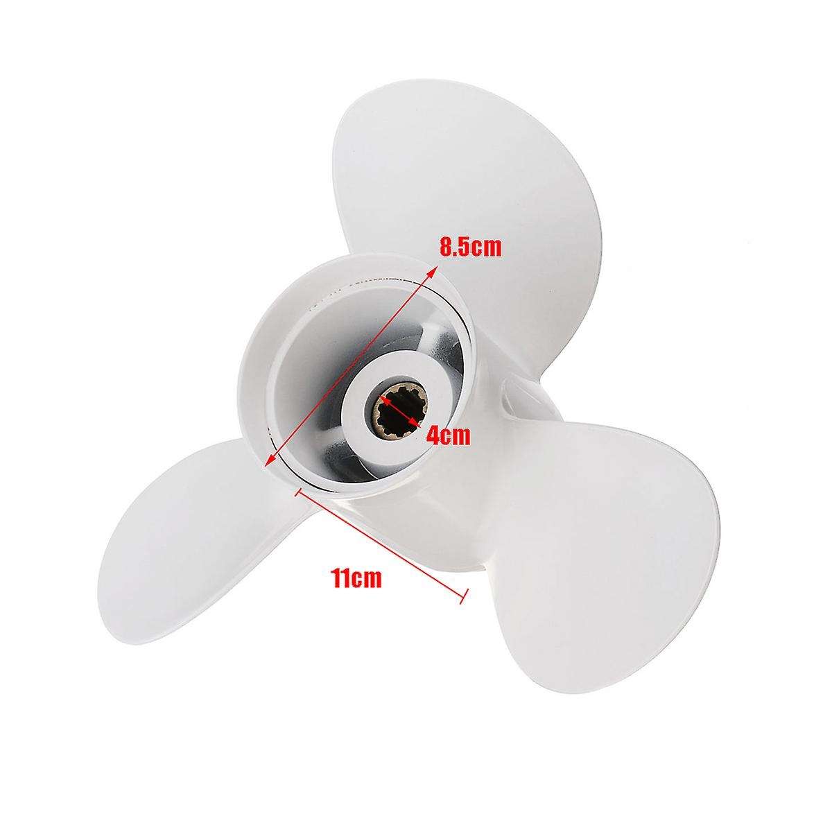 664-45949-02-el Marine Boat Outboard Propeller 9 7/8 X 13 White