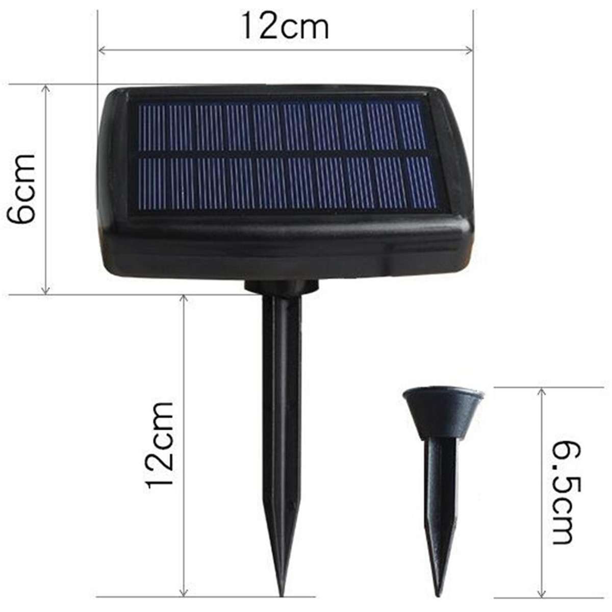 3x 10 In 1 Solar Lights Waterproof for Garden Path Pool Decor