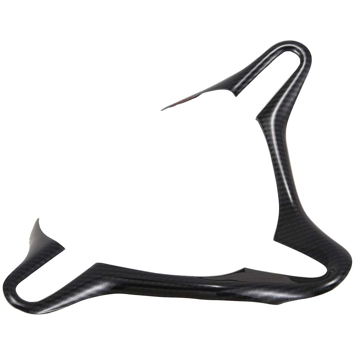 3x Car Abs Carbon Fiber Style Inner Steering Wheel Cover Trim Frame