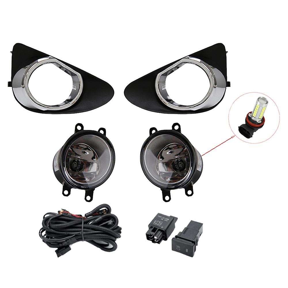 Led Fog Light Fog Lamp Cover Assembly for Toyota Yaris 2012-2014