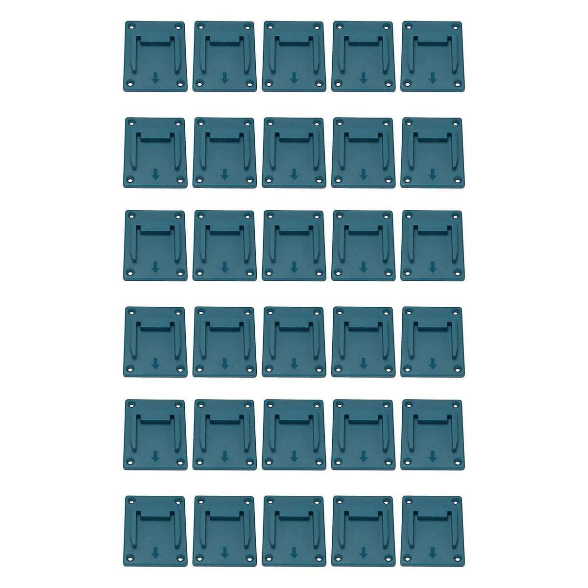 30pcs Wall Mount Storage Bracket Fixing Devices for Makita 18v Blue