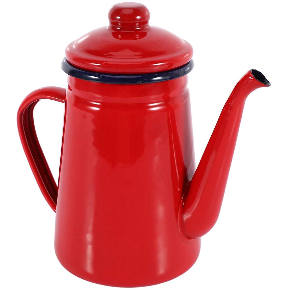 2x 1.1l Enamel Pot Hand Tea Kettle Induction Cooker Gas Stove Red