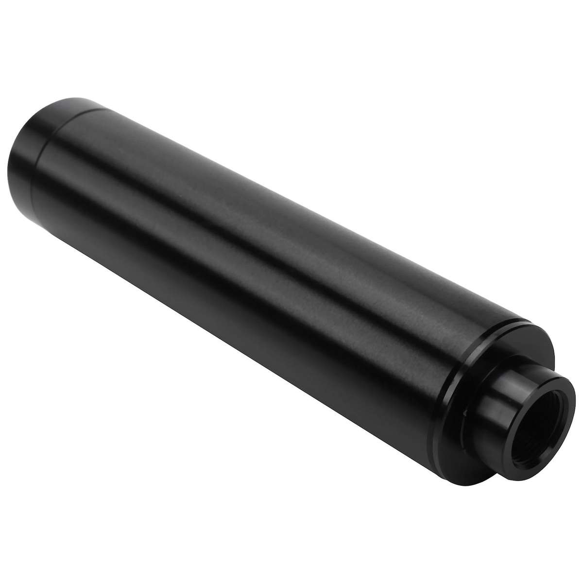 4x Spiral 5/8-24 Fuel Filter Aluminum for Napa 4003 Wix Black 6 Inch