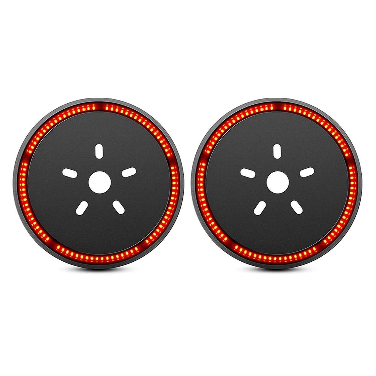 2x Spare Tire 3rd Third Brake Light for 2007-2018 Jk Jku Yj,red Light