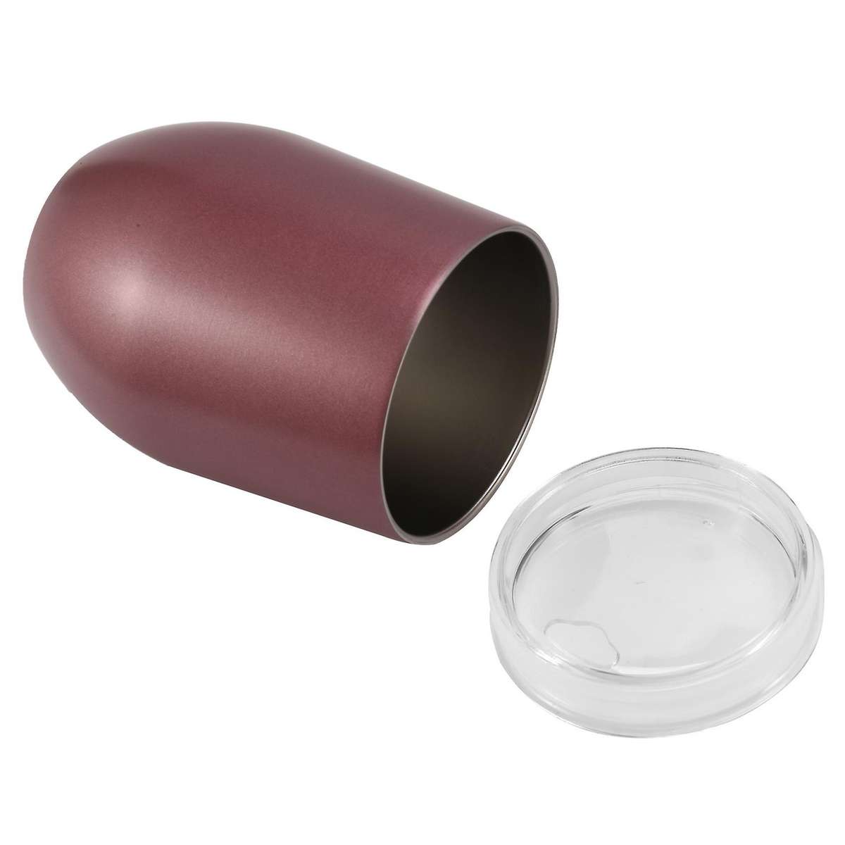 1 Set 6 Pcs 12 Oz Stainless Steel Vacuum Wine Glass Cup with Lids