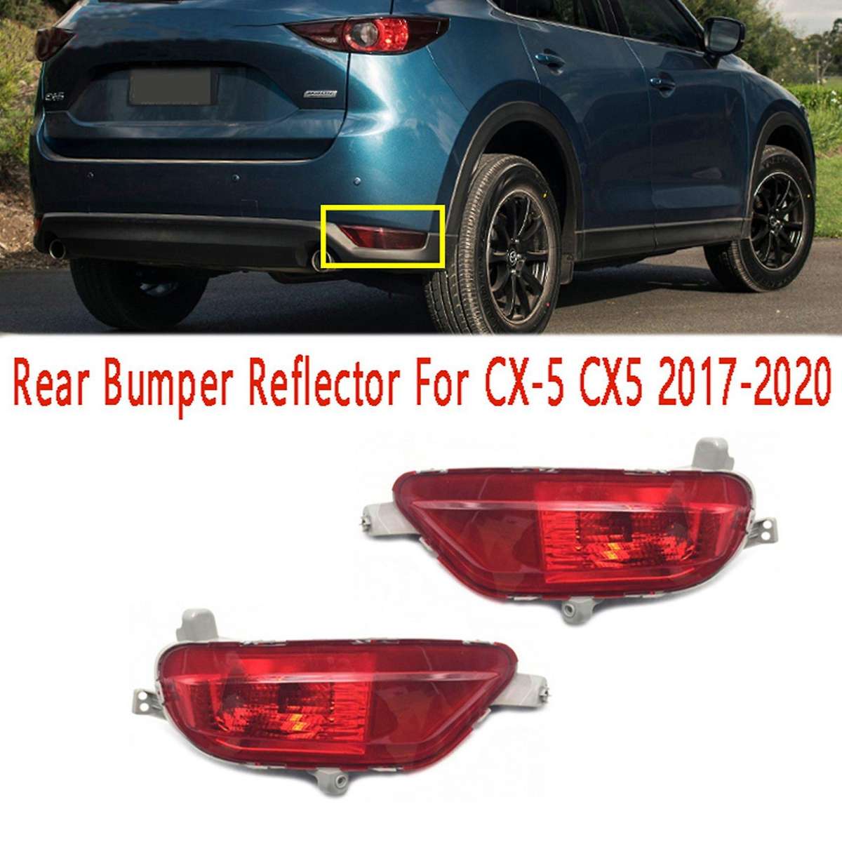 Rear Bumper Reflector Brake Light Rear Fog Lamp Brake Warning Light