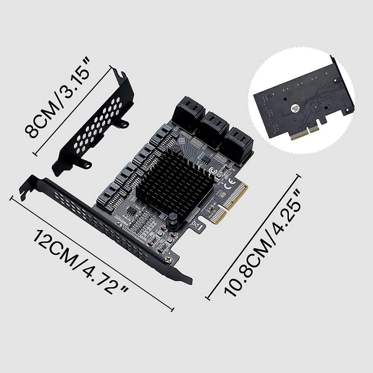 Pcie to Sata Expansion Card, Sata Pci Express Serial Adapter Card