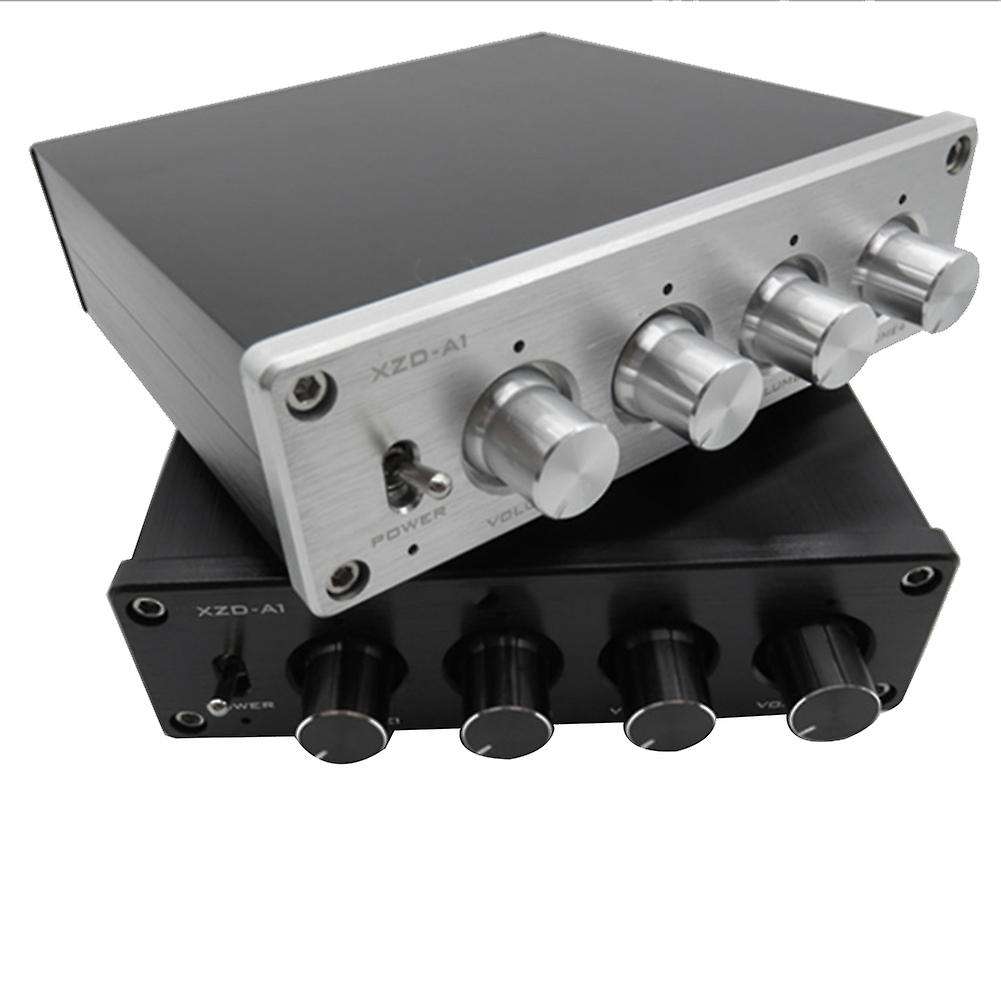 Hifi Lossless 1 Input 4 Output Rca Hub Audio Distributor (silver)