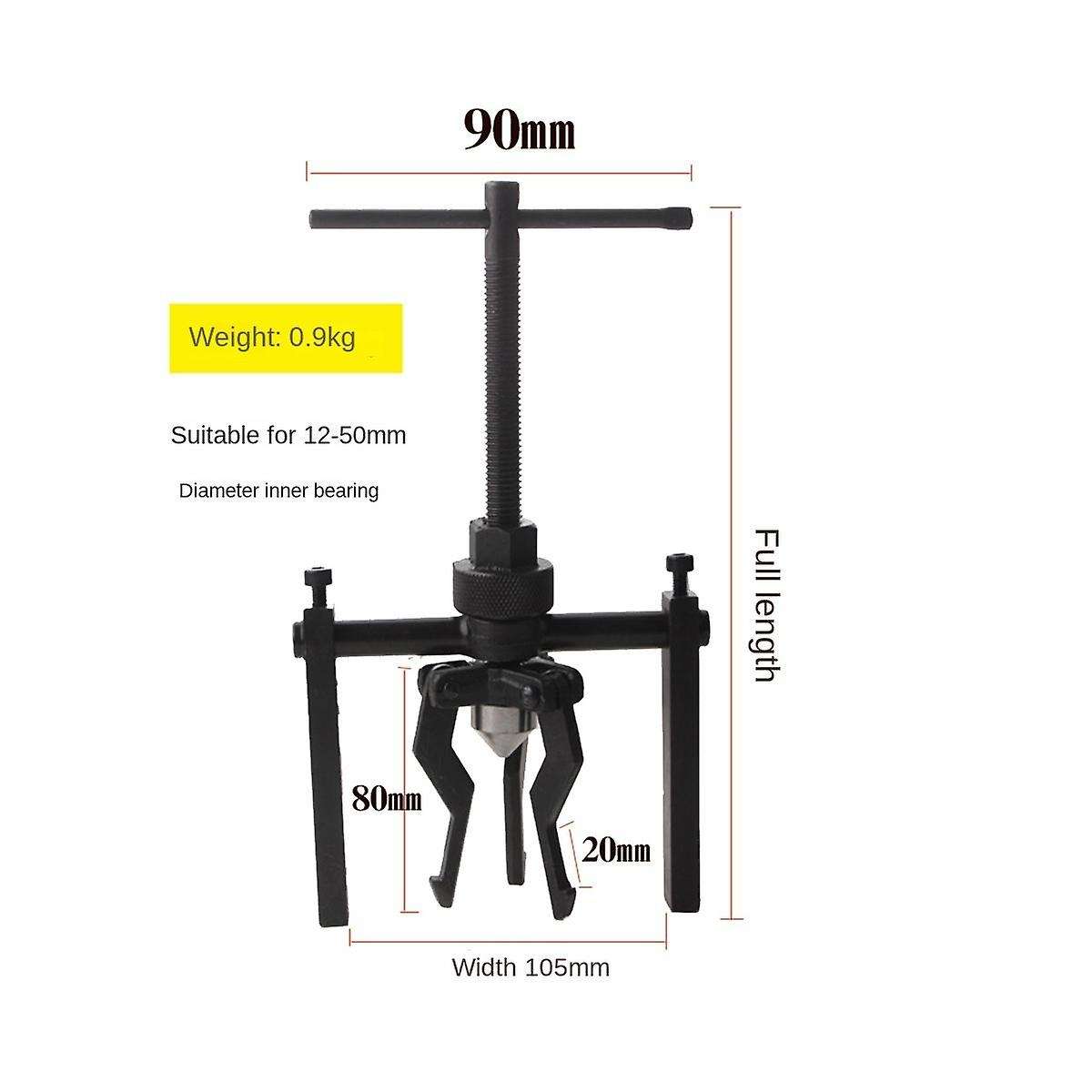 Car Inner Bear Puller Gear 3-jaw Inner Bear Puller Gear Extractor Heavy Duty Automotive Machine Too