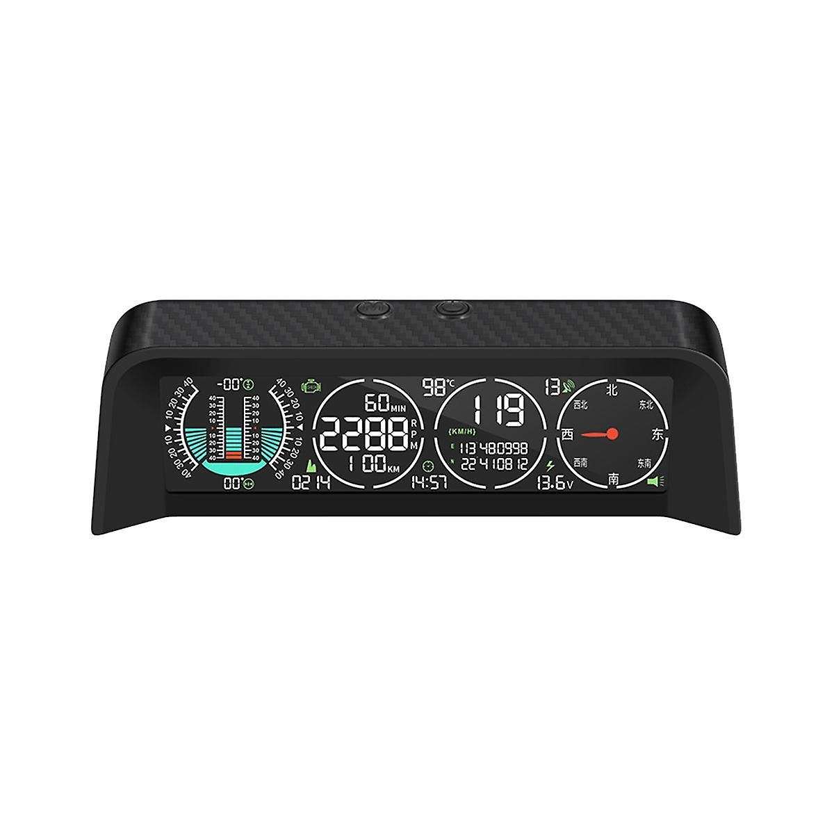 Car Intelligent Head-up Display Gps Obd Gradient Meter Car Digital Speedometer Intelligent Tilt Met