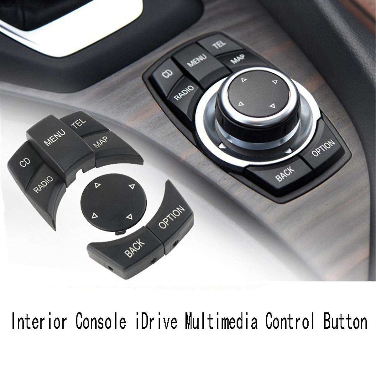 Car Interior Console IDrive Multimedia Control Button Replacement Cover for 1 2 3 4 5 6 7 Series X3