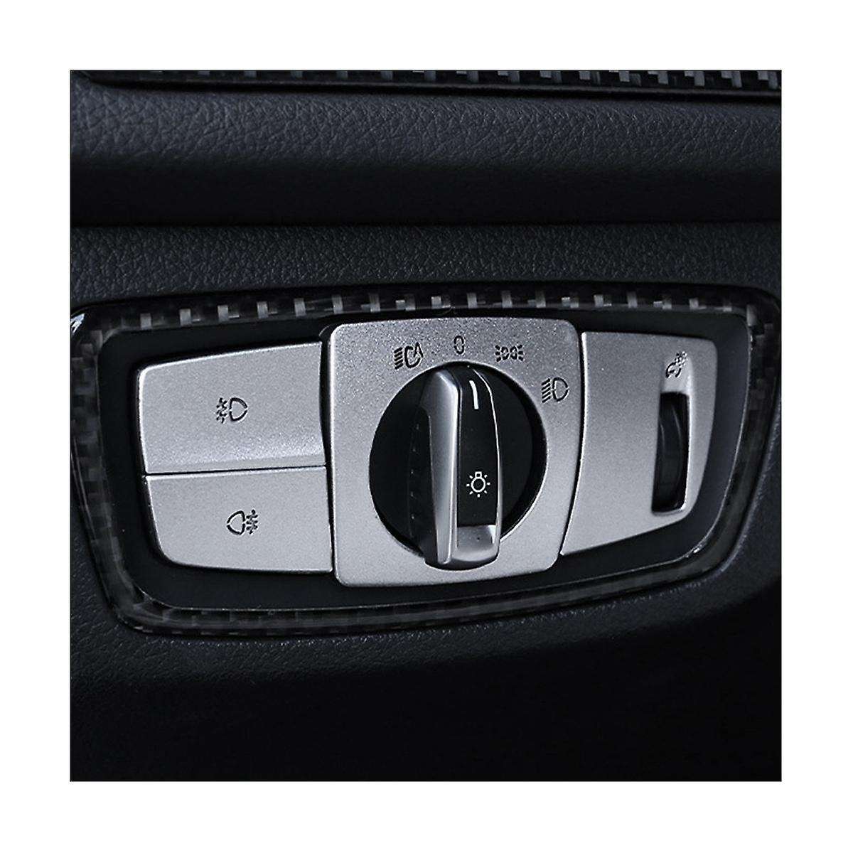 Car Interior Decals Headlight Switch Buttons Trim Interior Stickers for 1 2 3 4 Series GT X5 X6 F20
