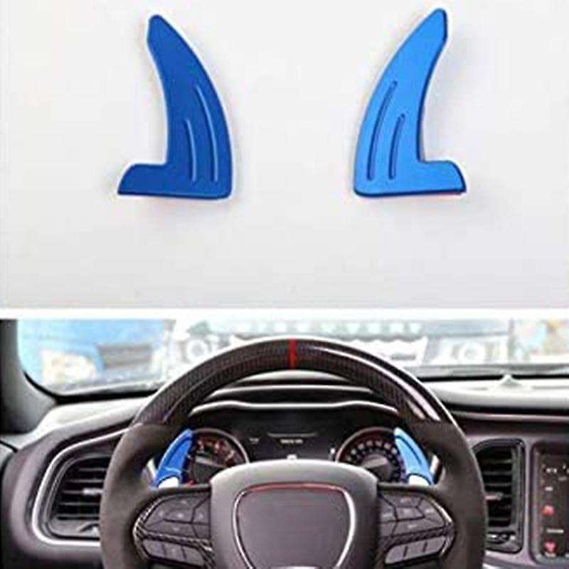Car Interior Steering Wheel Gear Paddle Shift Trim Cover for Charger 2015-2019 Aluminum Alloy