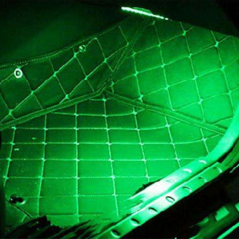 Car Led Colorful Indoor Atmosphere Lights 12Smd Dragged Four Sound Remote Control Car Foot Lights Rb