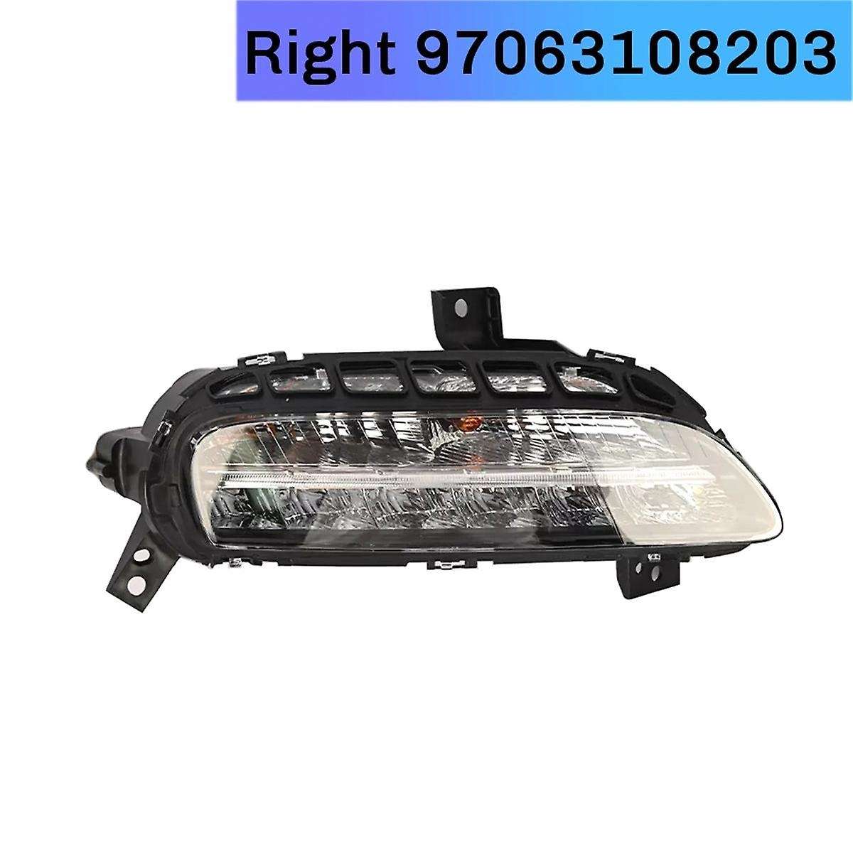 Car LED Daytime Running Lights Fog Lights Front Bumper Lights Right 97063108203 for 2010-2013
