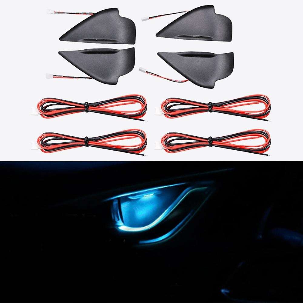 Car LED Door Bowl Armrest Atmosphere Light Door Bowl Handle Frame Light for Atenza -3 -5 -8 Blue