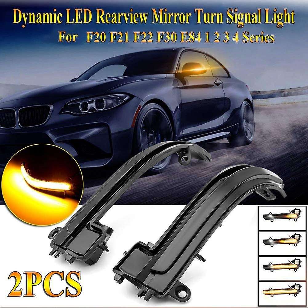 Car LED Dynamic Rearview Mirror Light Turn Signal Light Indicator Blinker for  F20 F22 F30 E84 1 2 3
