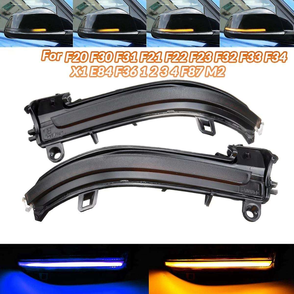Car LED Dynamic Rearview Mirror Light Turn Signal Light Indicator for F20 F22 F30 E84 1 2 3 4 Series